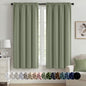 MIULEE Halloween Black Blackout Curtains for Bedroom Room 40"x63" 2 Panels