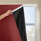 Autohesion Curtains for Windows,Bedroom Blackout Curtains for - Thermal Lnsulated No Drill Curtains Room Darkening Black Small Drapes, JILRON,(1 Panels,35Wx48L inch-Black)