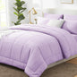CozyLux Full Size Comforter Sets Black - 7 Pieces Bed in a Bag