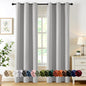 MIULEE Blackout Curtains for Bedroom 2 Panels 40 x 84 Inch Long Black