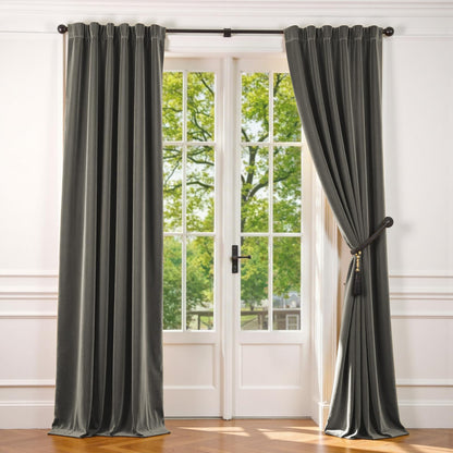 Lazzzy Blackout Curtains Thermal Insulated Curtains Room Window Drapes Super Soft Luxury Curtains for Living Room Bedroom Rod Pocket 2 Panels, 96 Inch Lined | Beige