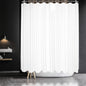 Barossa Design Waffle Weave White Shower Curtain Hotel, Standard Size