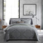 Travan 3-Piece Quilt Set Quilted Bedspread Lightweight Coverlet Set Garden Style Floral Printed Oversized Quilted Bedding Set with Shams for All Season, Exquisite, King Size