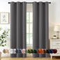 MIULEE Blackout Curtains for Bedroom 2 Panels 40 x 84 Inch Long Black