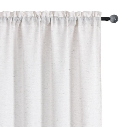 Chyhomenyc 2 Panels White Kitchen Curtains 36 Inch Length Tier Curtain