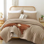 ROSGONIA King Size Comforter Set Olive Green, 3pcs (1 Boho Comforter & 2 Pillowcases), Lightweight Bedding Blanket All Season Bedspreads Quilt