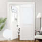 HOMEIDEAS 100% Blackout Linen Door Curtains for French Door 26x68 Inch