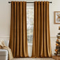 MIULEE Velvet Curtains 52x84 inches 2 Panels Olive Green Blackout Curtains