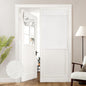 HOMEIDEAS 100% Blackout Linen Door Curtains for French Door 26x68 Inch