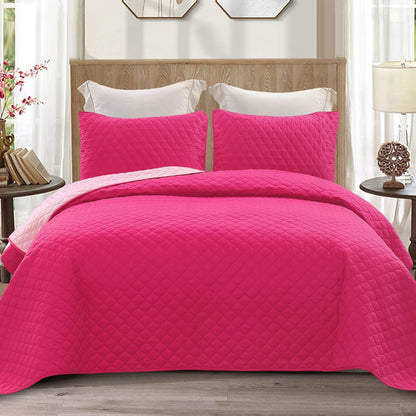 Exclusivo Mezcla Reversible Full Queen Quilt Bedding Set, Grey