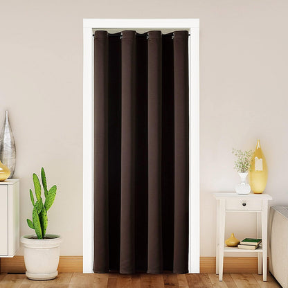 ChrisDowa Blackout Curtains Door Curtain for Doorway Privacy Closet Drapes