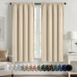 MIULEE Halloween Black Blackout Curtains for Bedroom Room 40"x63" 2 Panels