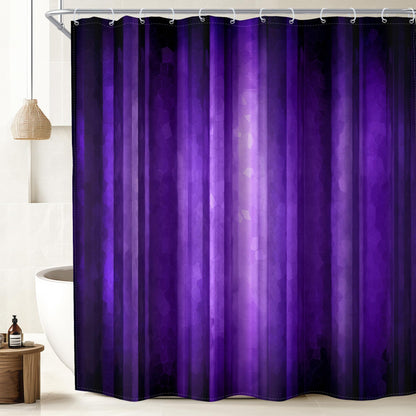 Rustic Brown Striped Shower Curtain Abstract Ombre Vintage Modern Masculine