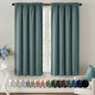 MIULEE Halloween Black Blackout Curtains for Bedroom Room 40"x63" 2 Panels