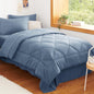 CozyLux Full Comforter Set 82"x86" Burgundy - 7 Piece Bed in a Bag