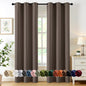 MIULEE Blackout Curtains for Bedroom 2 Panels 40 x 84 Inch Long Black