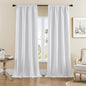 Joydeco Blackout Curtains for Bedroom, Black out curtains 96 inch long 2 Panels, Long Black Drapes with Rod Pocket Back Tab, Room Darkening Noise Reducing & Wrinkle-Free Drapes for Living Room Windows