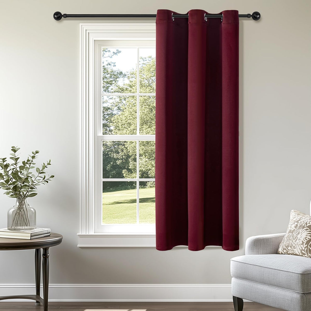 ChrisDowa Blackout Curtains Door Curtain for Doorway Privacy Closet Drapes