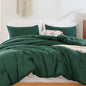 ROSGONIA King Size Comforter Set Olive Green, 3pcs (1 Boho Comforter & 2 Pillowcases), Lightweight Bedding Blanket All Season Bedspreads Quilt