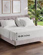 CGK Extra Deep King Sheet Set - 6pc Cooling Sheets - White