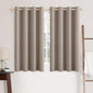 MIULEE 100% Blackout Linen Curtains for Bedroom 52x84 Inches Natural Beige