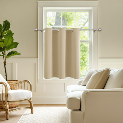 ChrisDowa Blackout Curtains Door Curtain for Doorway Privacy Closet Drapes
