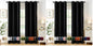 MIULEE Blackout Curtains for Bedroom 2 Panels 40 x 84 Inch Long Black
