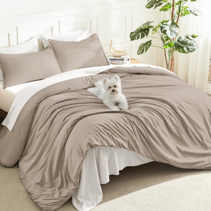 Litanika Queen Comforter Set Sage Green, 3 Pieces Lightweight Solid Bed Set