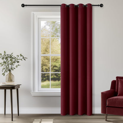 ChrisDowa Blackout Curtains Door Curtain for Doorway Privacy Closet Drapes
