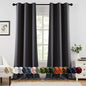 MIULEE Blackout Curtains for Bedroom 2 Panels 40 x 84 Inch Long Black