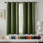 MIULEE Blackout Curtains for Bedroom 2 Panels 40 x 84 Inch Long Black