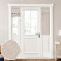 HOMEIDEAS 100% Blackout Linen Door Curtains for French Door 26x68 Inch
