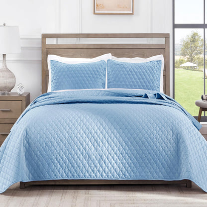 Exclusivo Mezcla Reversible Full Queen Quilt Bedding Set, Grey