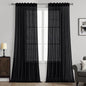 MIULEE Natural White Linen Curtains 52x84 Inch Long for Bedroom Living Room
