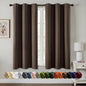 MIULEE Blackout Curtains for Bedroom 2 Panels 40 x 84 Inch Long Black