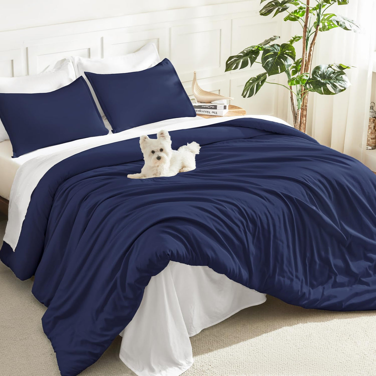 Litanika Queen Comforter Set Sage Green, 3 Pieces Lightweight Solid Bed Set