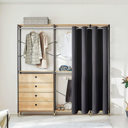 ChrisDowa Blackout Curtains Door Curtain for Doorway Privacy Closet Drapes