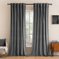 MIULEE Velvet Curtains 52x84 inches 2 Panels Olive Green Blackout Curtains
