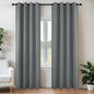 Joydeco Blackout Curtains for Bedroom 84 Inch - Black Out Curtains with Grommets Thermal Insulated Room Darkening Light Blocking, Noise Reducing & Wrinkle-Free Drapes for Living Room Windows, 2 Panels