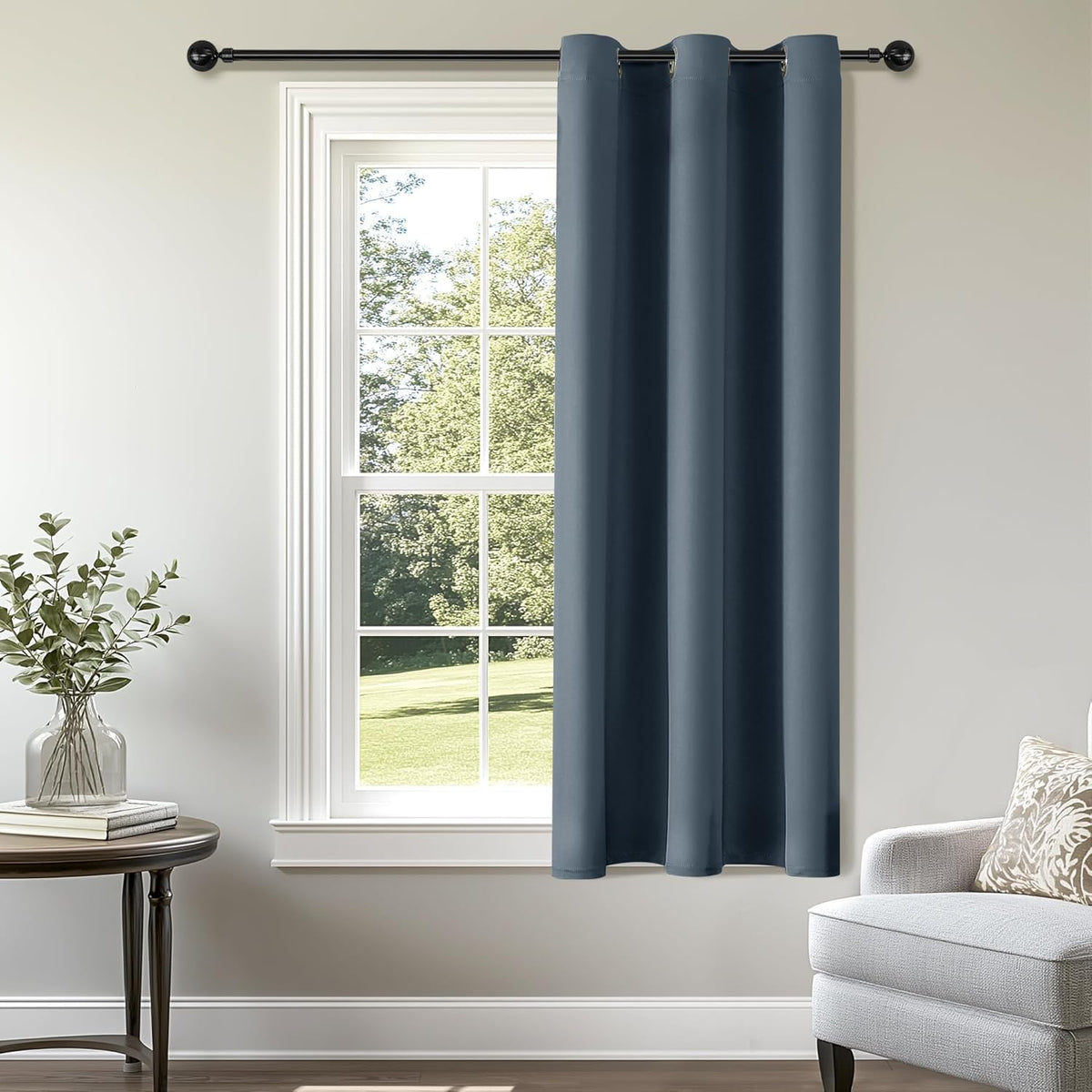 ChrisDowa Blackout Curtains Door Curtain for Doorway Privacy Closet Drapes