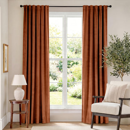 Lazzzy Blackout Curtains Thermal Insulated Curtains Room Window Drapes Super Soft Luxury Curtains for Living Room Bedroom Rod Pocket 2 Panels, 96 Inch Lined | Beige