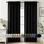 MIULEE Halloween Black Blackout Curtains for Bedroom Room 40"x63" 2 Panels