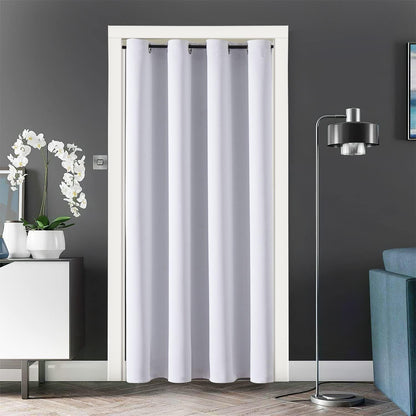 ChrisDowa Blackout Curtains Door Curtain for Doorway Privacy Closet Drapes