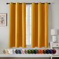 MIULEE Blackout Curtains for Bedroom 2 Panels 40 x 84 Inch Long Black
