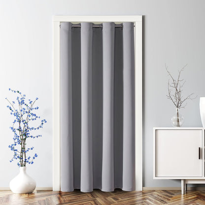 ChrisDowa Blackout Curtains Door Curtain for Doorway Privacy Closet Drapes