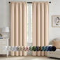 MIULEE Halloween Black Blackout Curtains for Bedroom Room 40"x63" 2 Panels