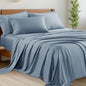 Shilucheng 6 Piece Queen Sheet Sets, Cooling Sheets, Dark Grey
