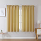 Chyhomenyc 2 Panels White Kitchen Curtains 36 Inch Length Tier Curtain