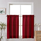 Chyhomenyc 2 Panels White Kitchen Curtains 36 Inch Length Tier Curtain