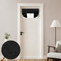 HOMEIDEAS 100% Blackout Linen Door Curtains for French Door 26x68 Inch